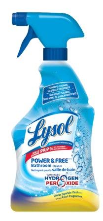 LYSOL® POWER & FREE™ Bathroom Cleaner with HYDROGEN PEROXIDE™- Citrus Sparkle Zest (Canada) (Discont